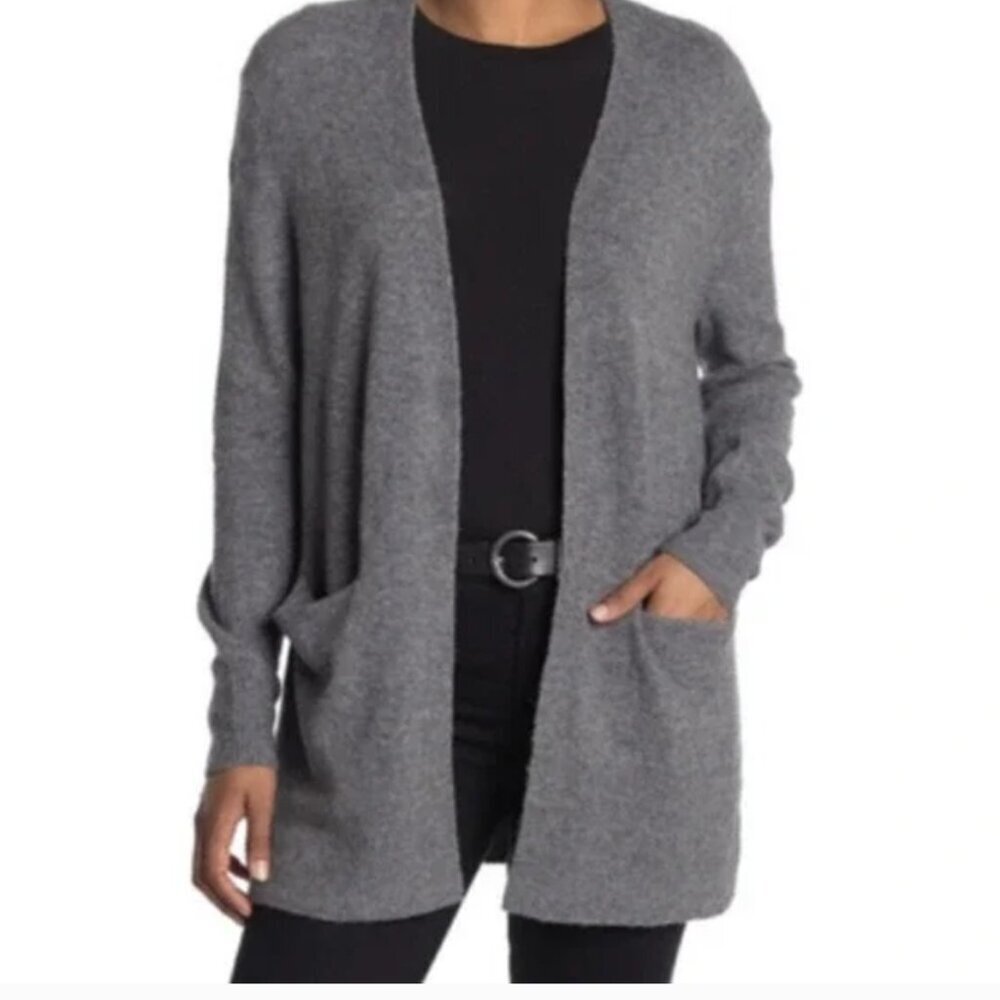 Madewell Cozy Short Walking Cardigan Wool Alpaca Grey size Large‎